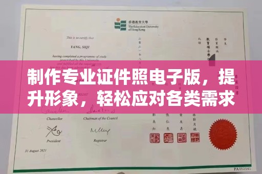 乐山制作专业证件照电子版，提升形象，轻松应对各类需求