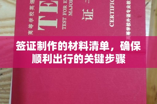乐山签证制作的材料清单，确保顺利出行的关键步骤