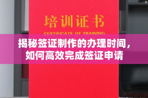 乐山揭秘签证制作的办理时间，如何高效完成签证申请