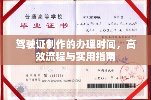 乐山驾驶证制作的办理时间，高效流程与实用指南