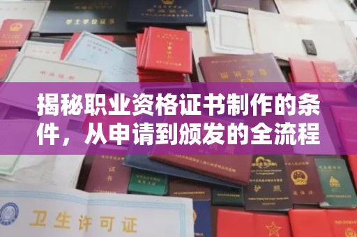 乐山揭秘职业资格证书制作的条件，从申请到颁发的全流程解析
