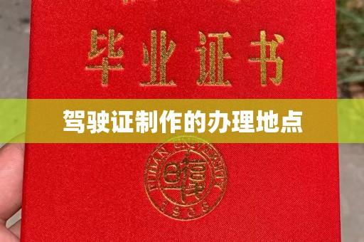 乐山驾驶证制作的办理地点