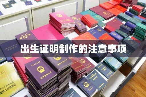 乐山出生证明制作的注意事项