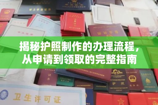 乐山揭秘护照制作的办理流程，从申请到领取的完整指南