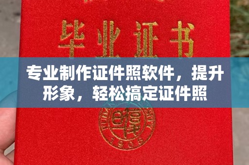 乐山专业制作证件照软件，提升形象，轻松搞定证件照