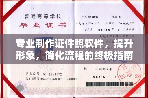 乐山专业制作证件照软件，提升形象，简化流程的终极指南