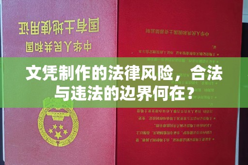 乐山文凭制作的法律风险，合法与违法的边界何在？